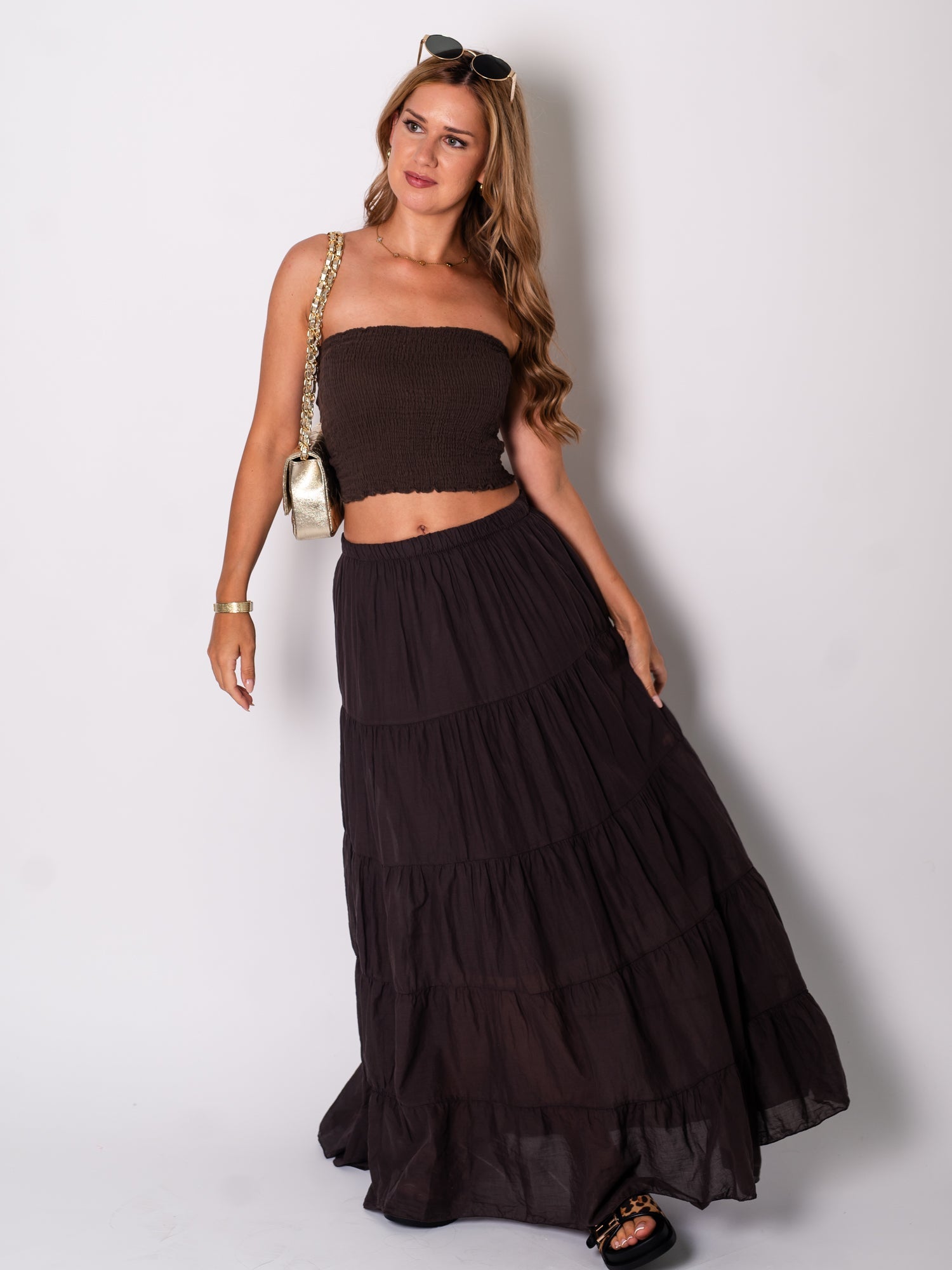 Nala Bandeau Top - Espresso
