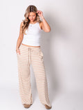 Streifen Hose - Beige