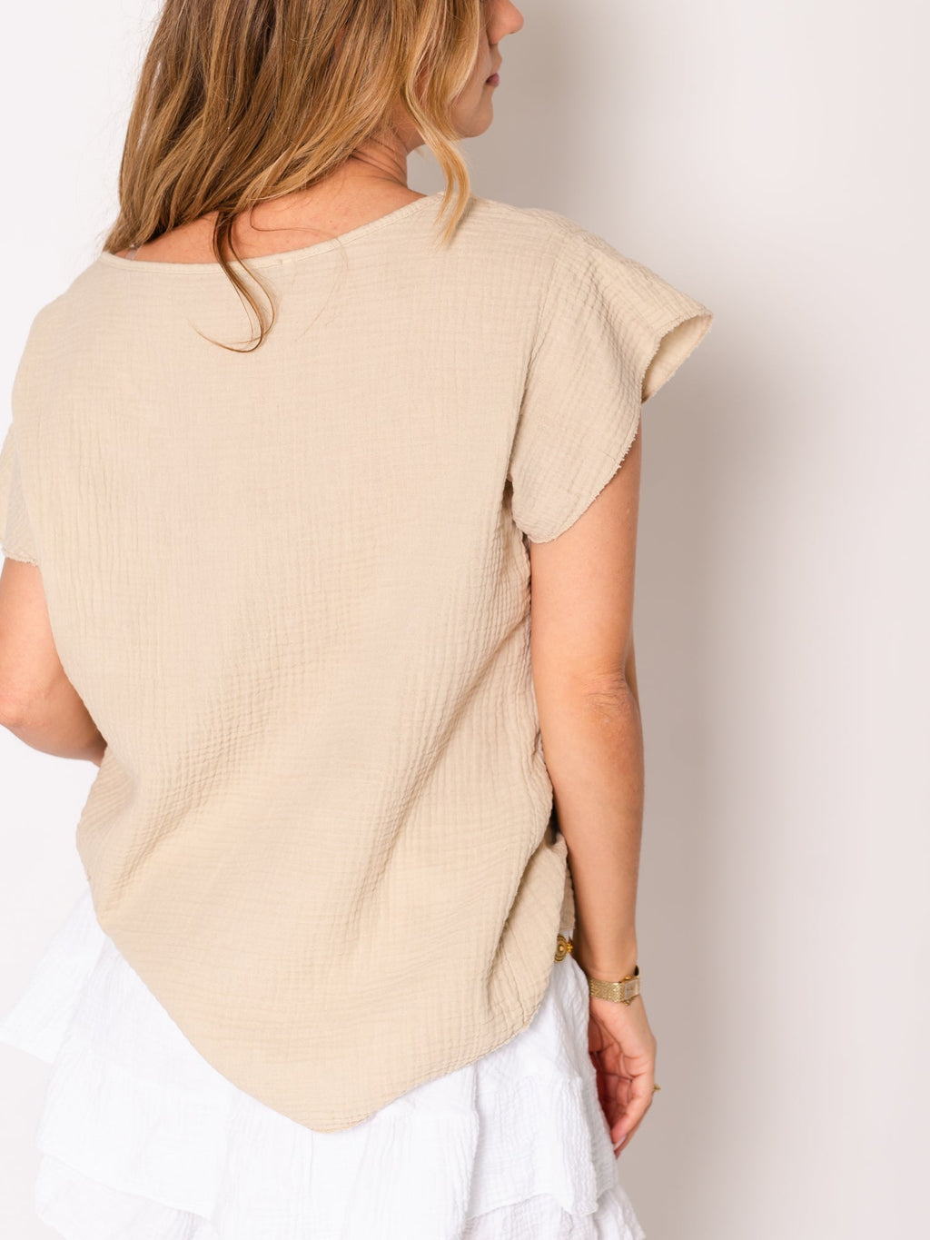 Stella Musselin Shirt - Beige