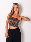 Nala Bandeau Top - Leo/Camel