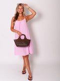 Sunny Musselin Kleid - Rosa