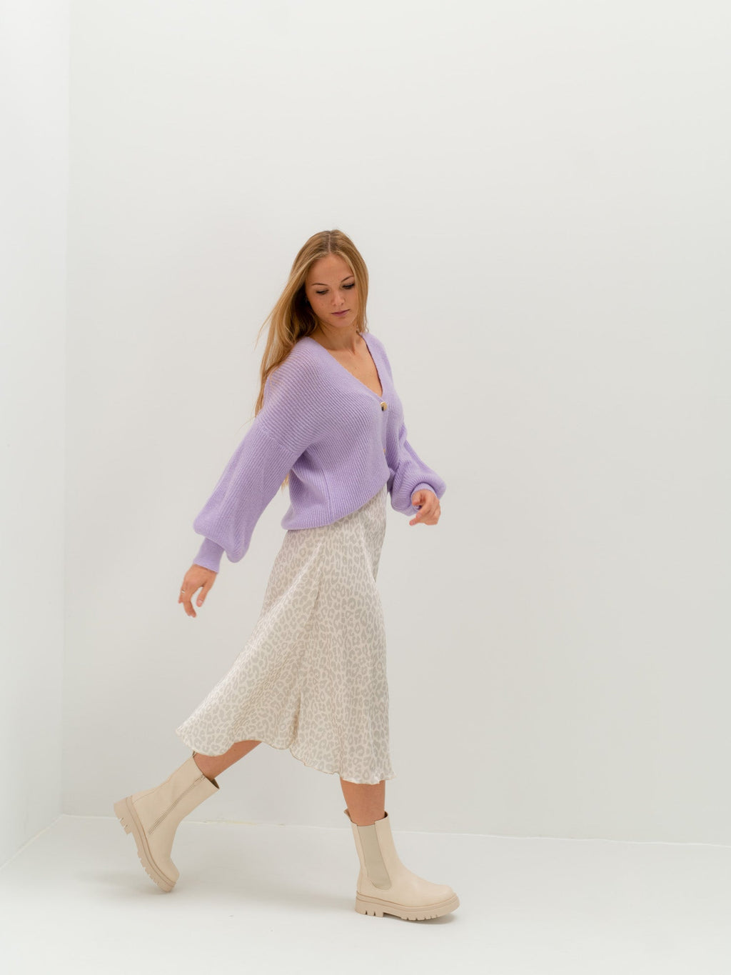 NINA Strickjacke - Flieder