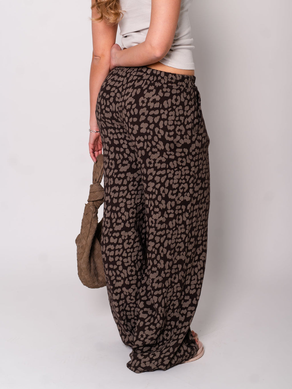 Beachy Musselin Hose - Leo/Braun/Taupe