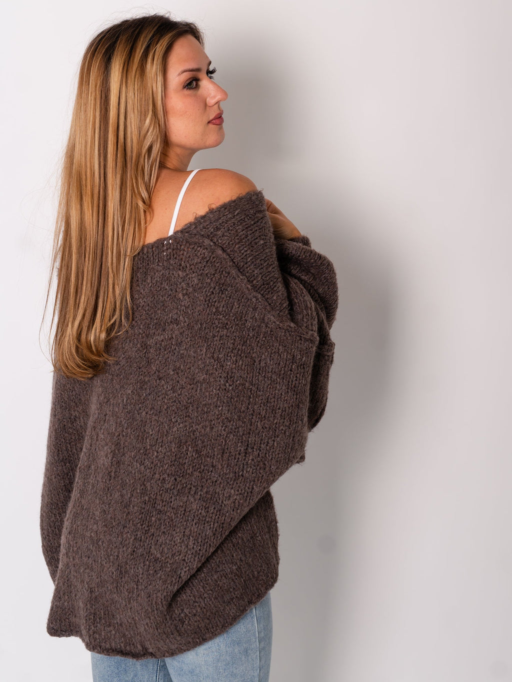 Tammy Strickjacke - Coffee