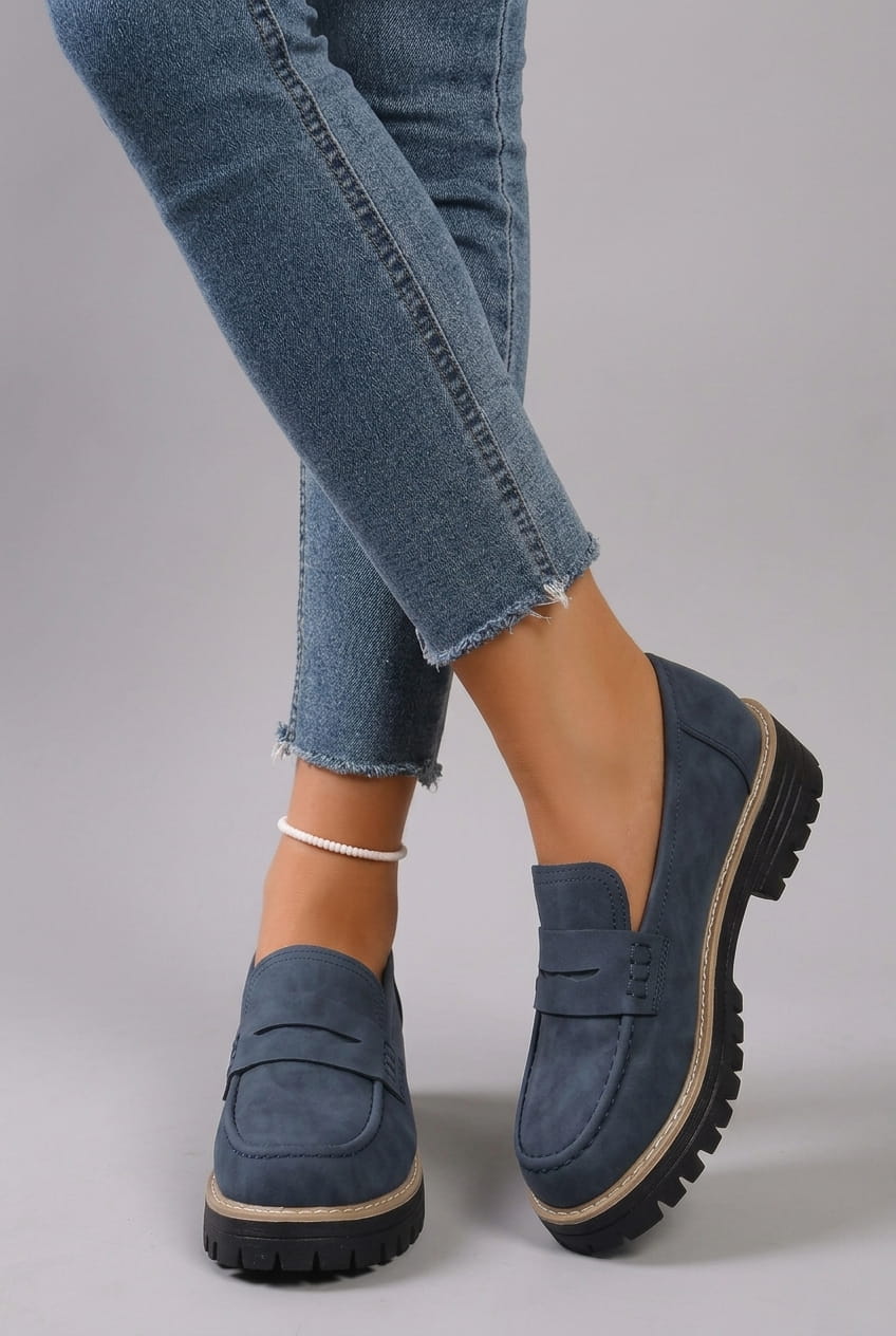 Elsa – Mocasines con Plataforma Estilo College