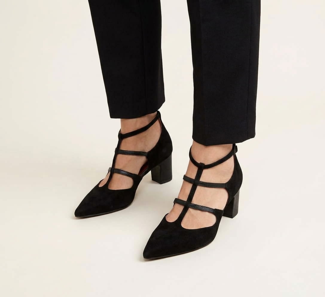 Giulia – Zapatos de Salón de Punta con Tiras