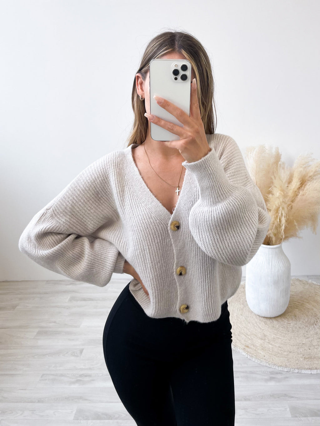 NINA Strickjacke - Beige