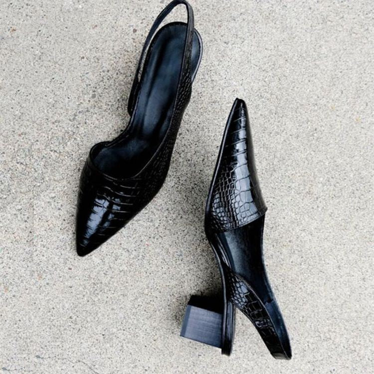 Elisa – Zapatos de Salón con Tacón y Puntera Ancha