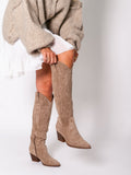 B-Ware 789. Hannah Western Stiefel - Beige Gr.36