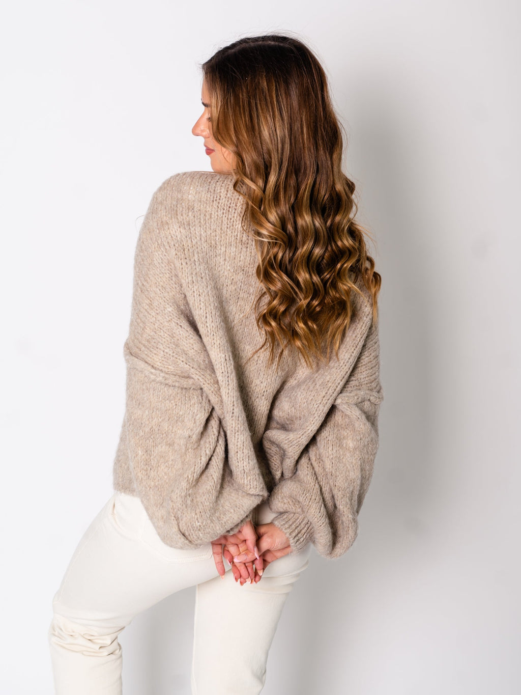 Emelie Strickjacke - Taupe