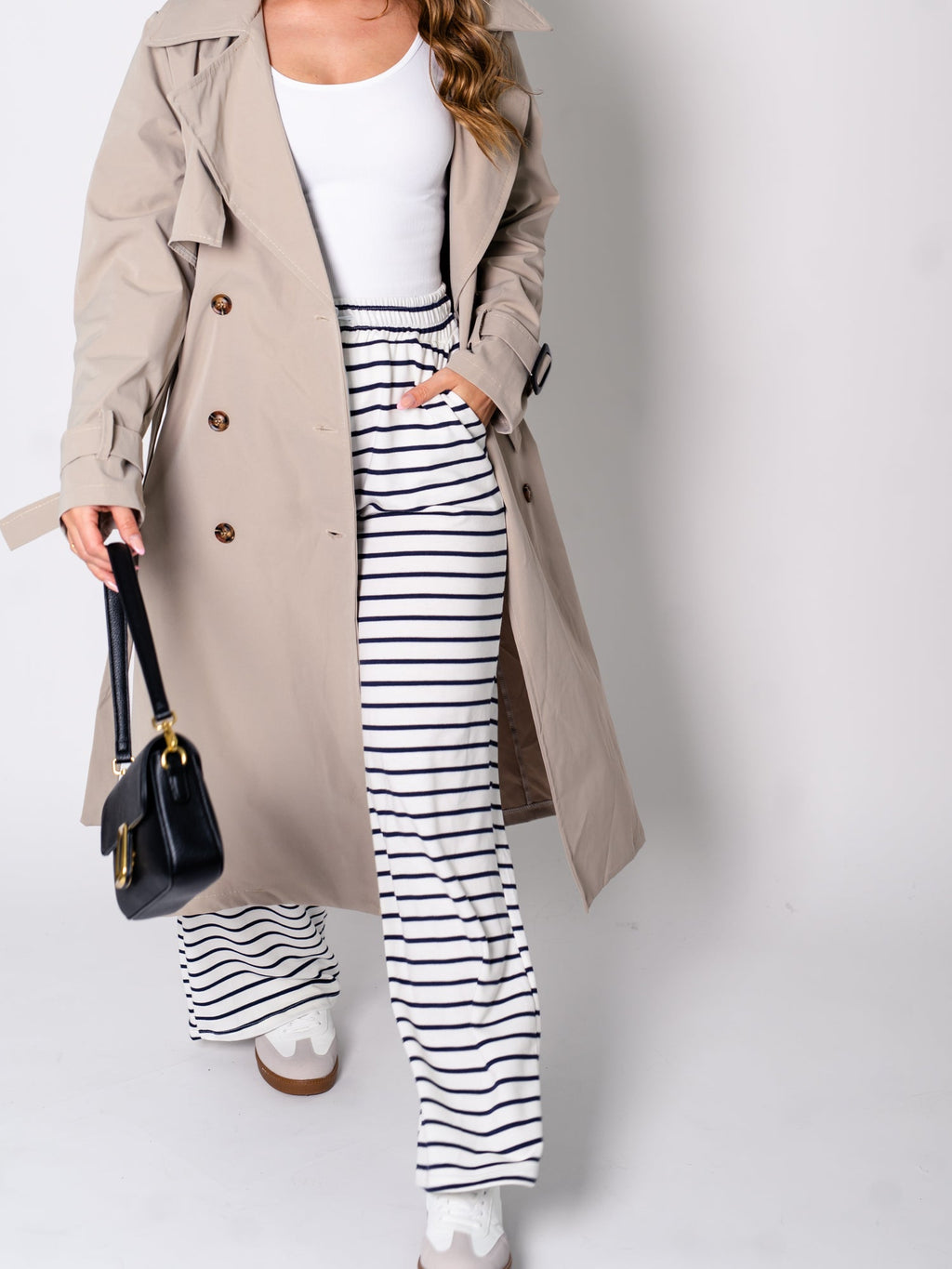 Stripes Hose - Weiß/Schwarz