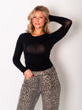 Cashmere Longsleeve - Schwarz
