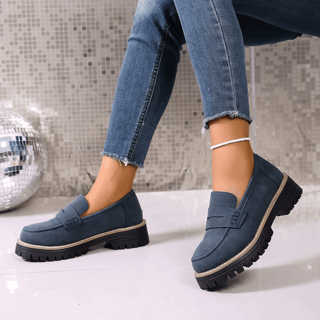 Elsa – Mocasines con Plataforma Estilo College
