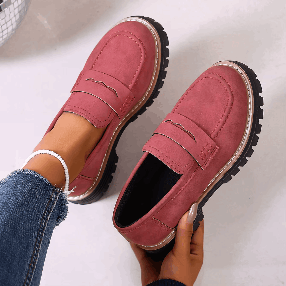 Elsa – Mocasines con Plataforma Estilo College