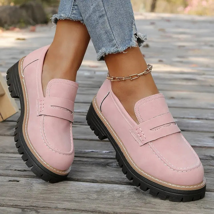 Elsa – Mocasines con Plataforma Estilo College