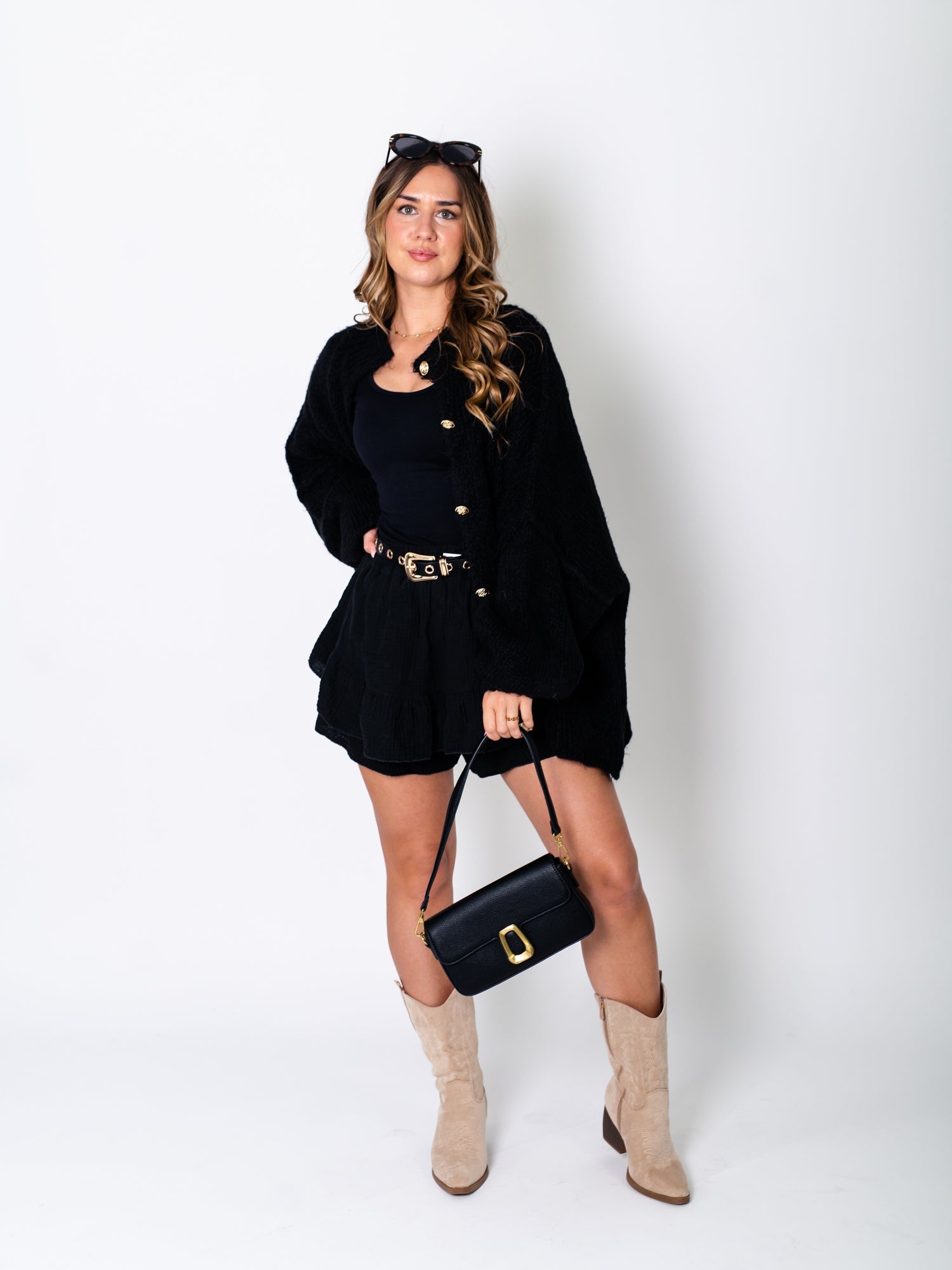 B-Ware 788. Kate Western Stiefel - Beige Größe 42