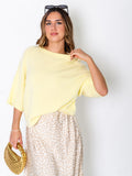 Hermine Strick Pullover - Zitronengelb