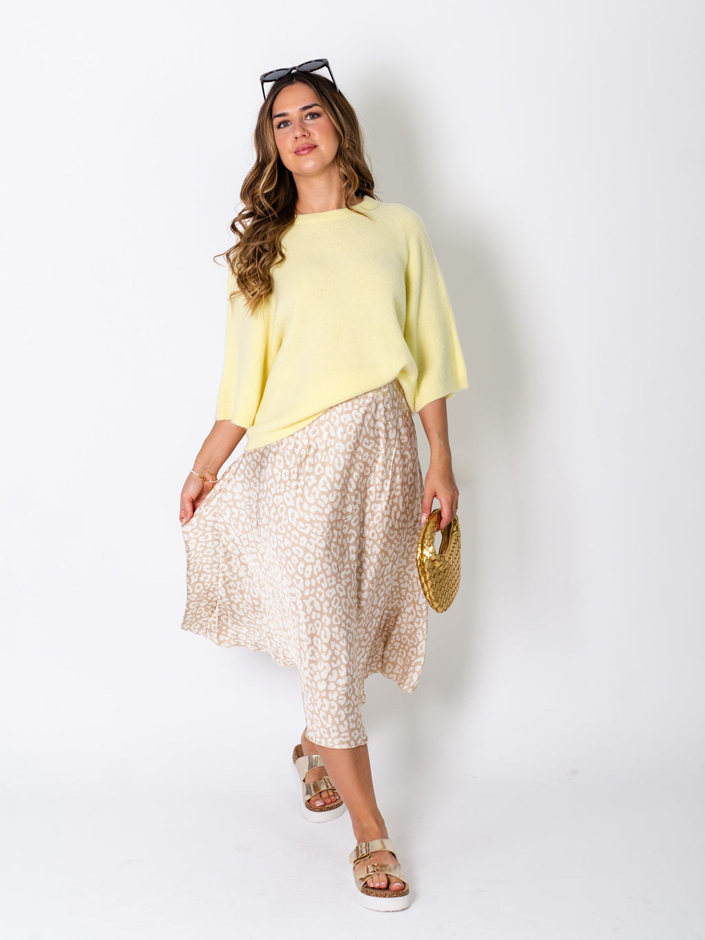 Hermine Strick Pullover - Zitronengelb