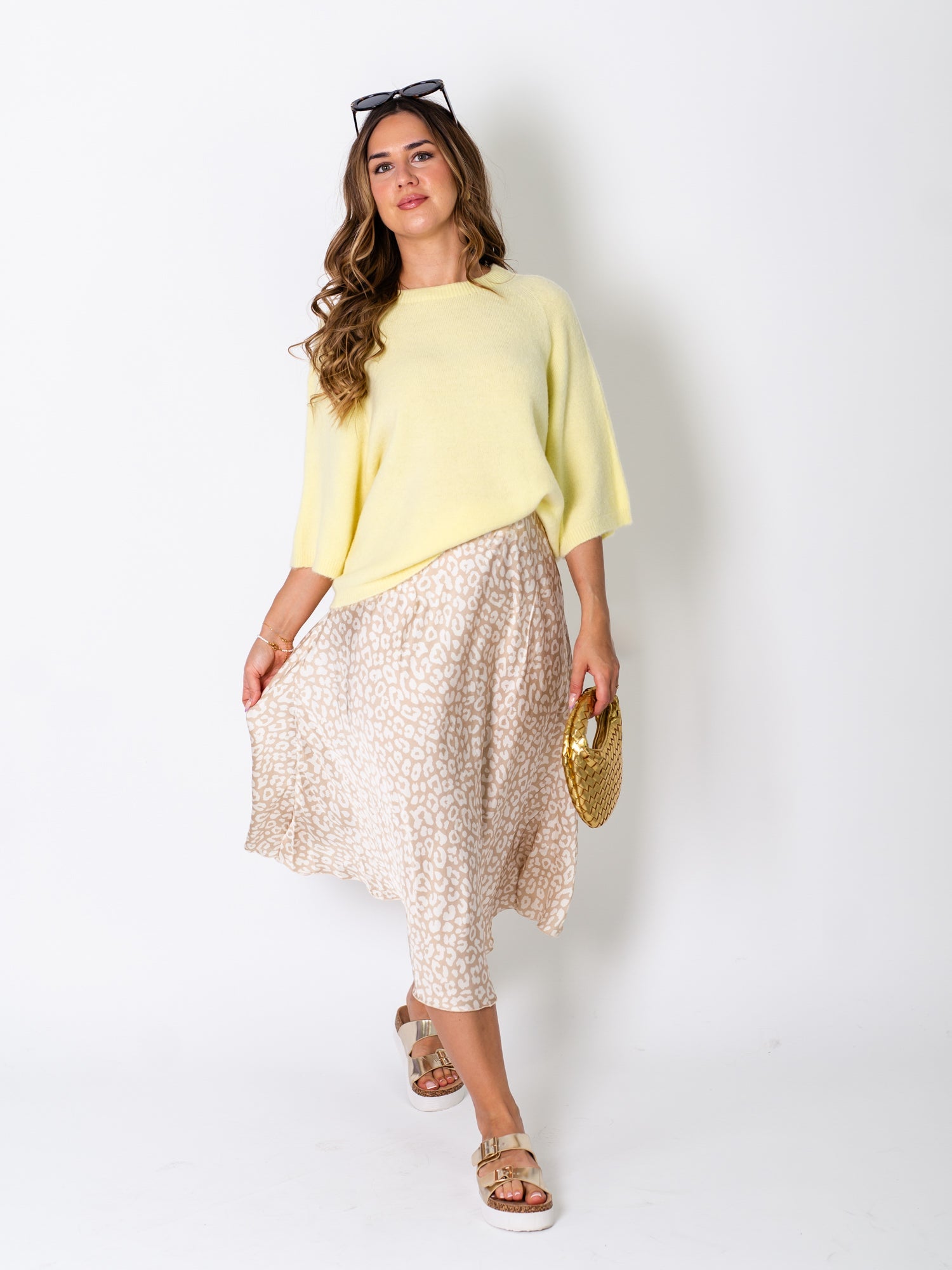 Hermine Strick Pullover - Zitronengelb