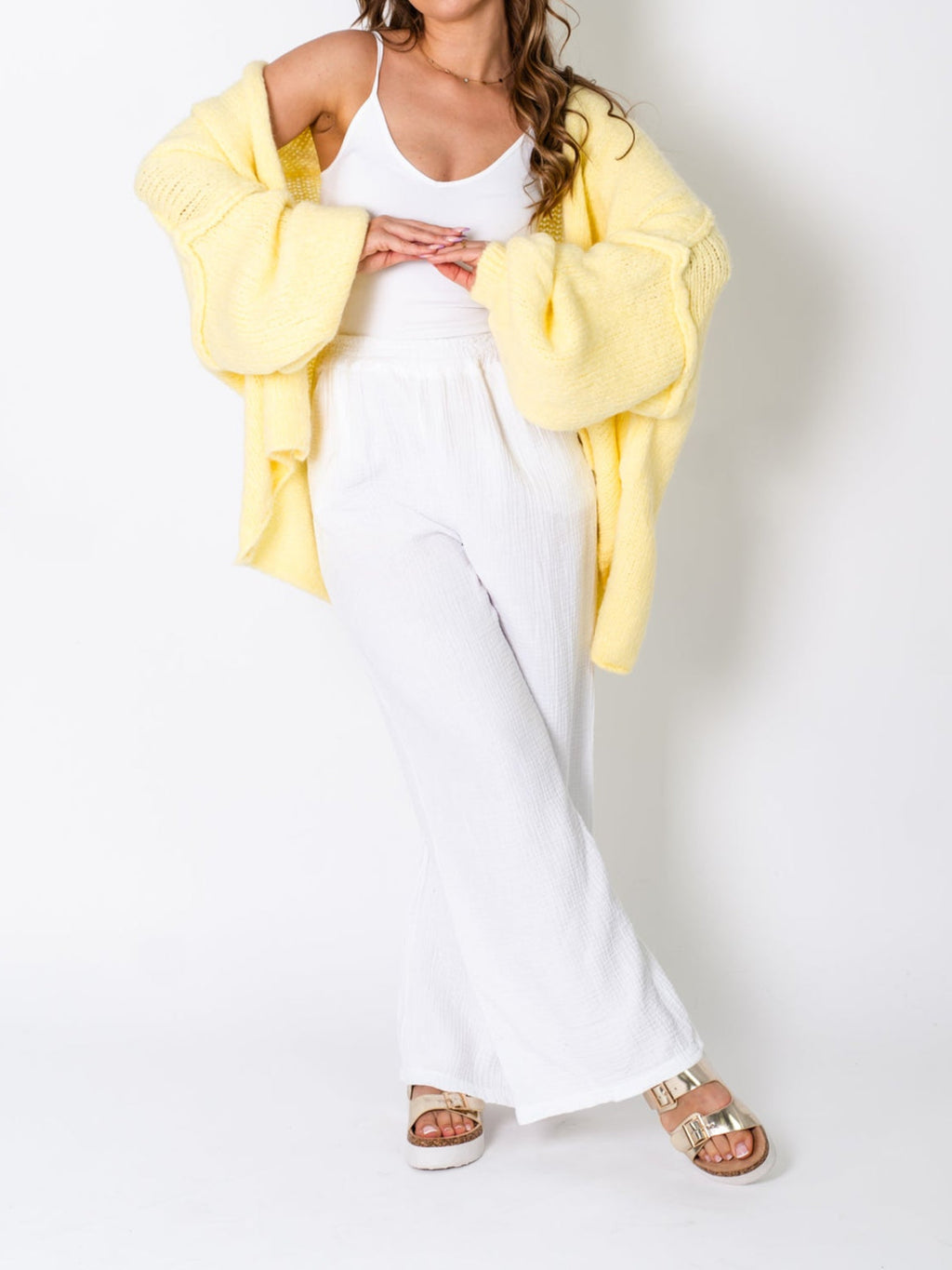 Tammy Strickjacke - Zitronengelb