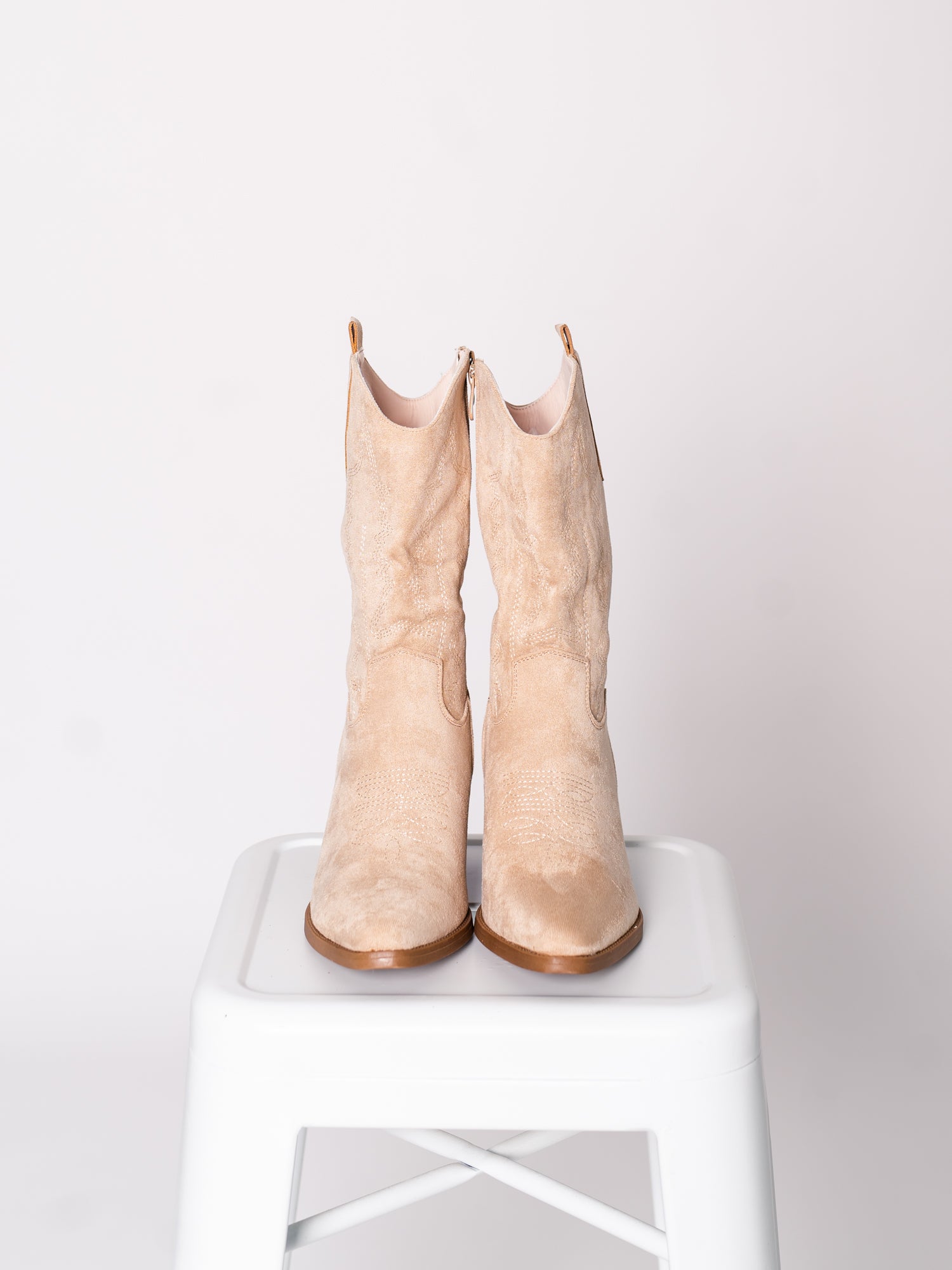 B-Ware 788. Kate Western Stiefel - Beige Größe 42