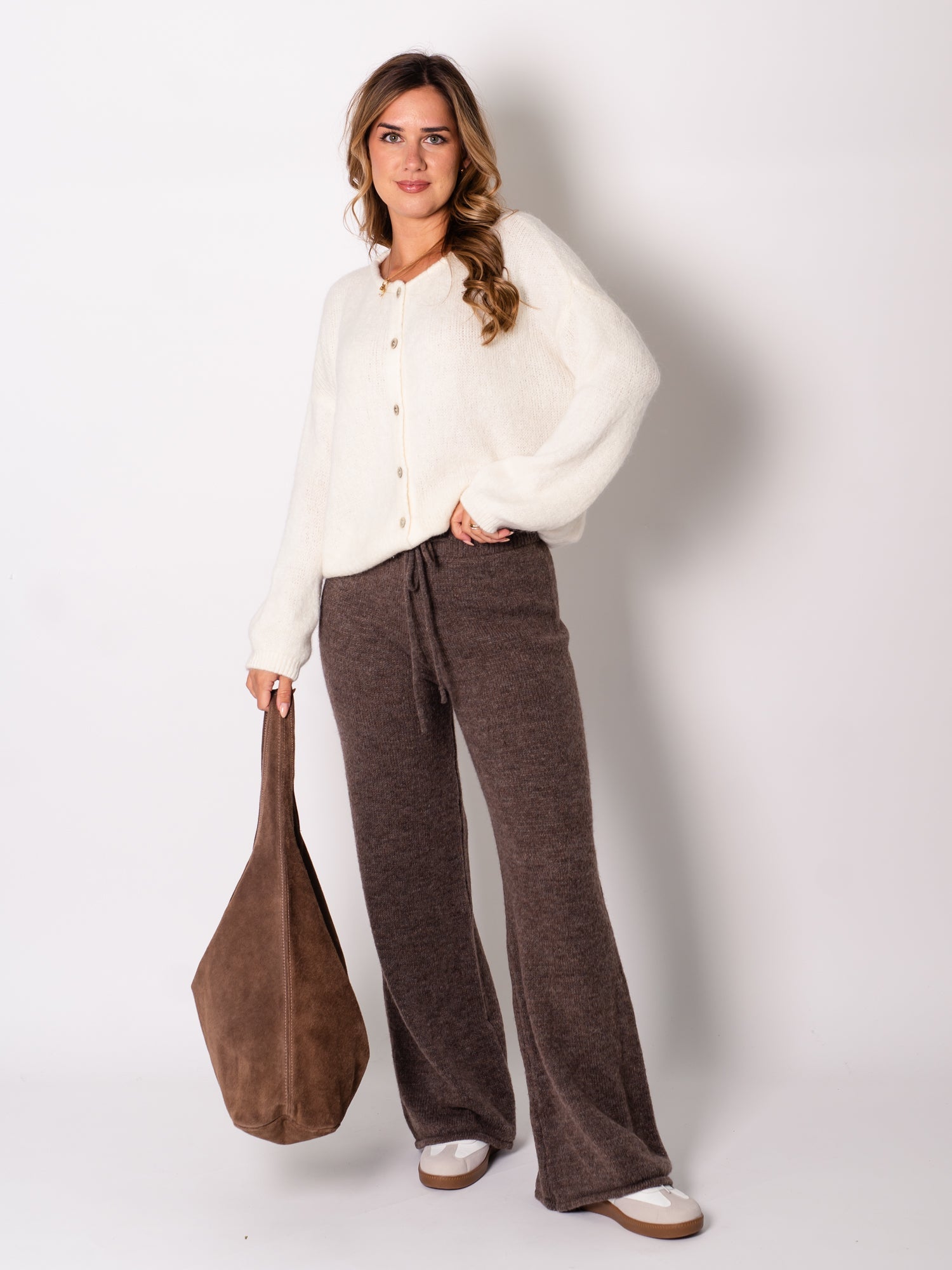 Hanni Soft Strickjacke - Weiß