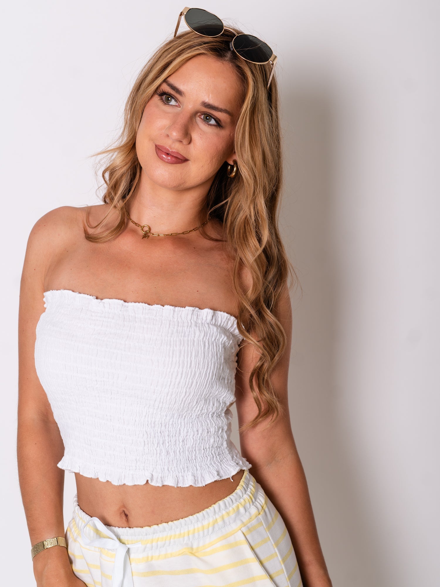 Nala Bandeau Top - Weiß