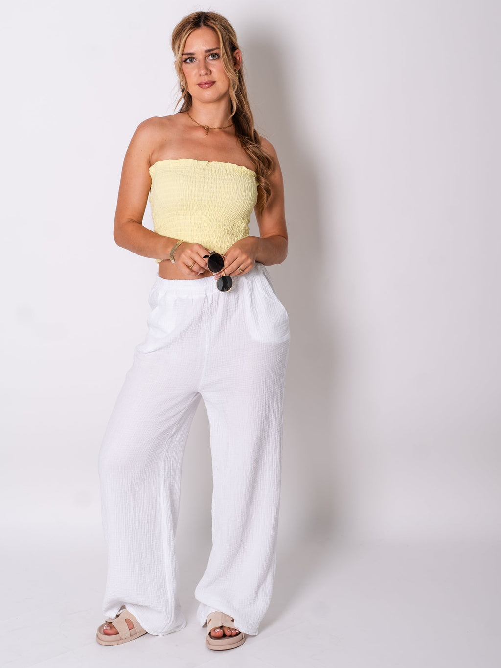 Nala Bandeau Top - Zitronengelb