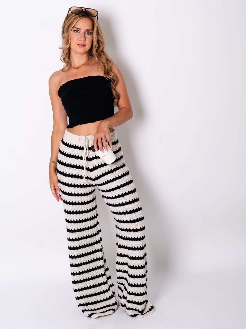Nala Bandeau Top - Schwarz