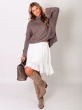 Fawn Strick Pullover - Taupe