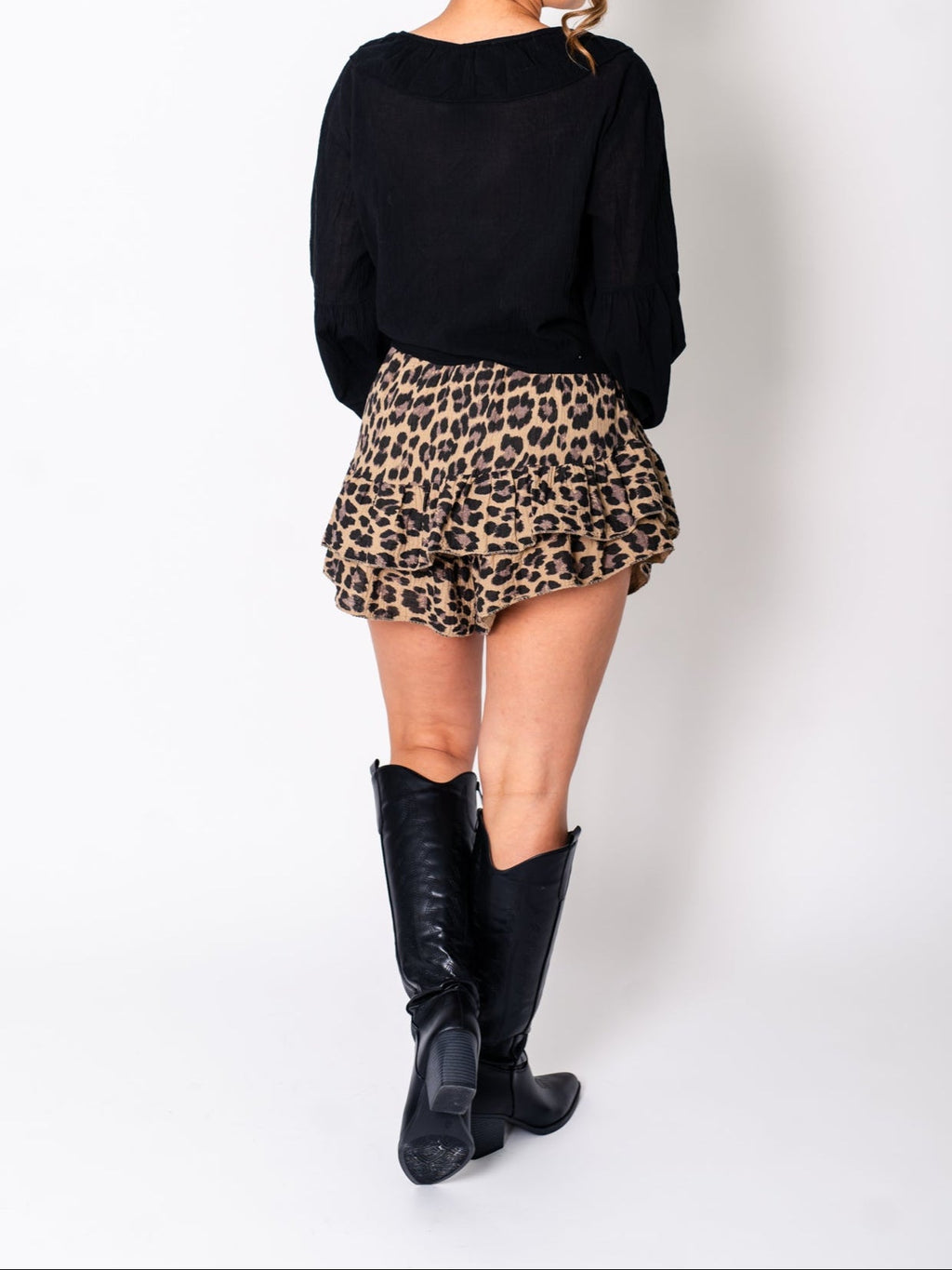 Ana Musselin Shorts - Leo/Camel