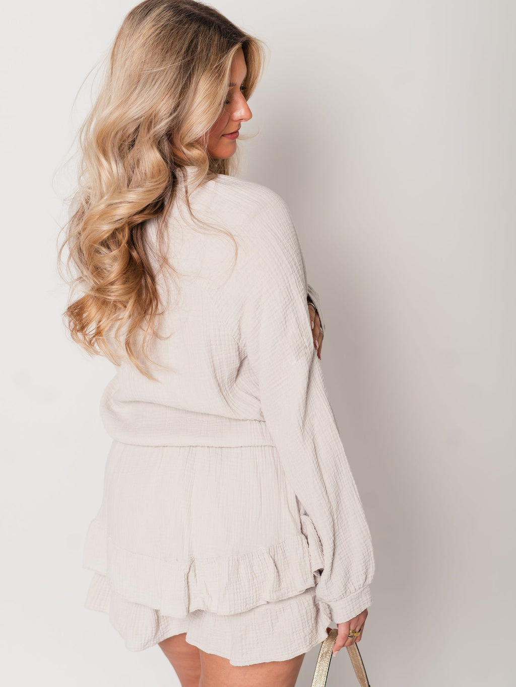 Fernanda Musselin Jumpsuit - Beige