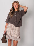 Christina Soft Strickjacke - Coffee