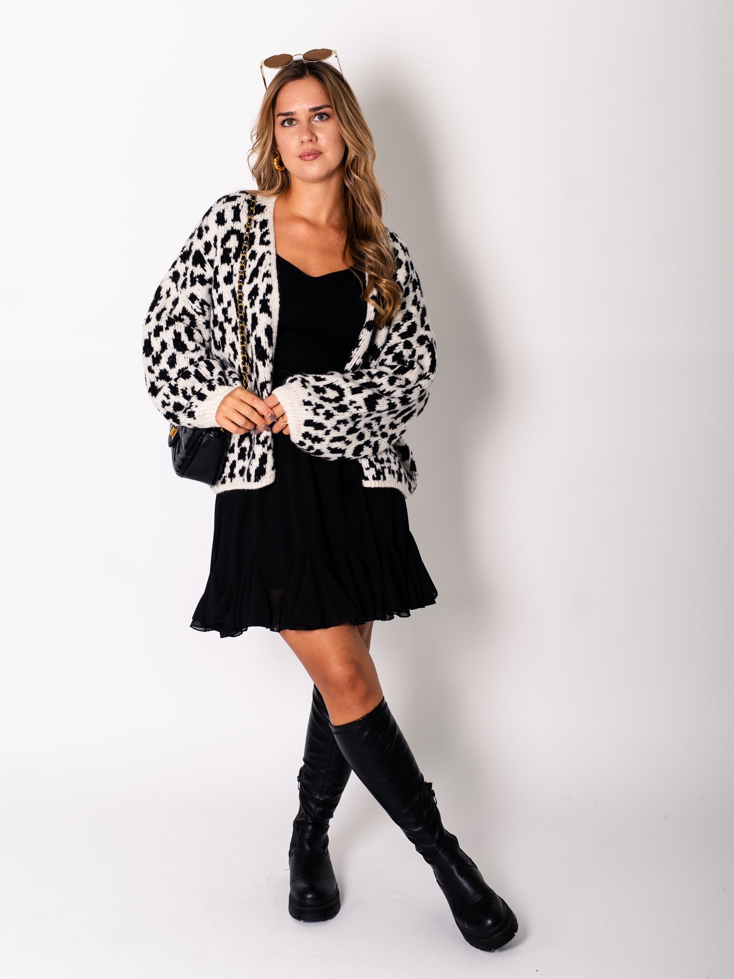 Leo Strickjacke - Schwarz