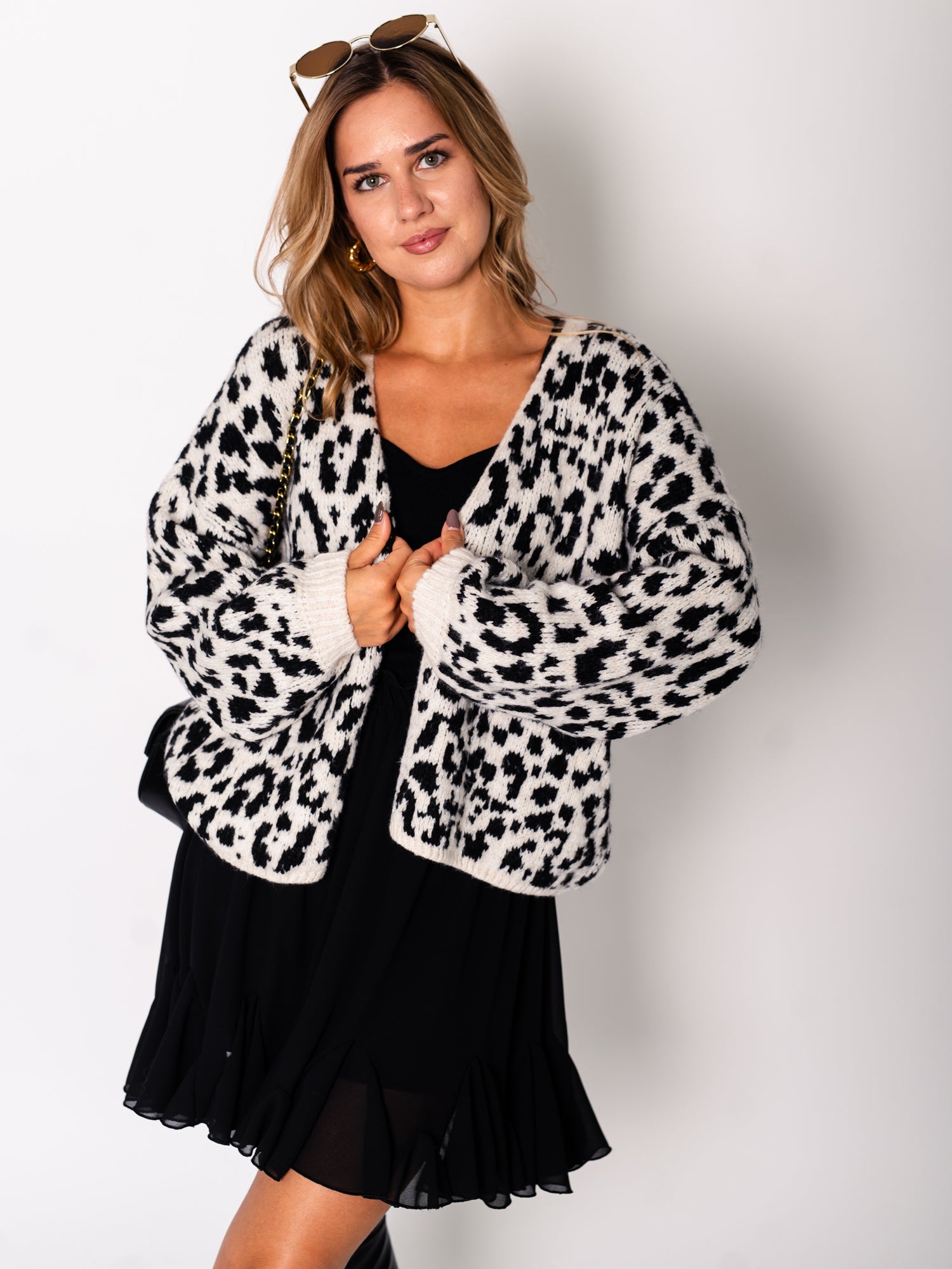 Leo Strickjacke - Schwarz