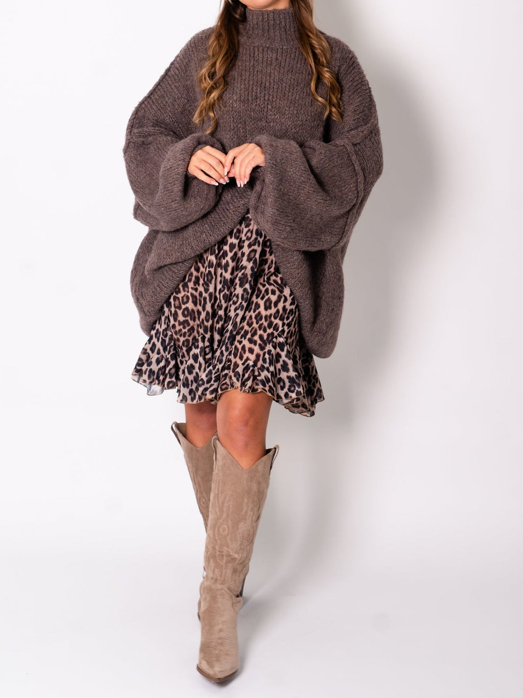 Meli Strick Pullover - Coffee