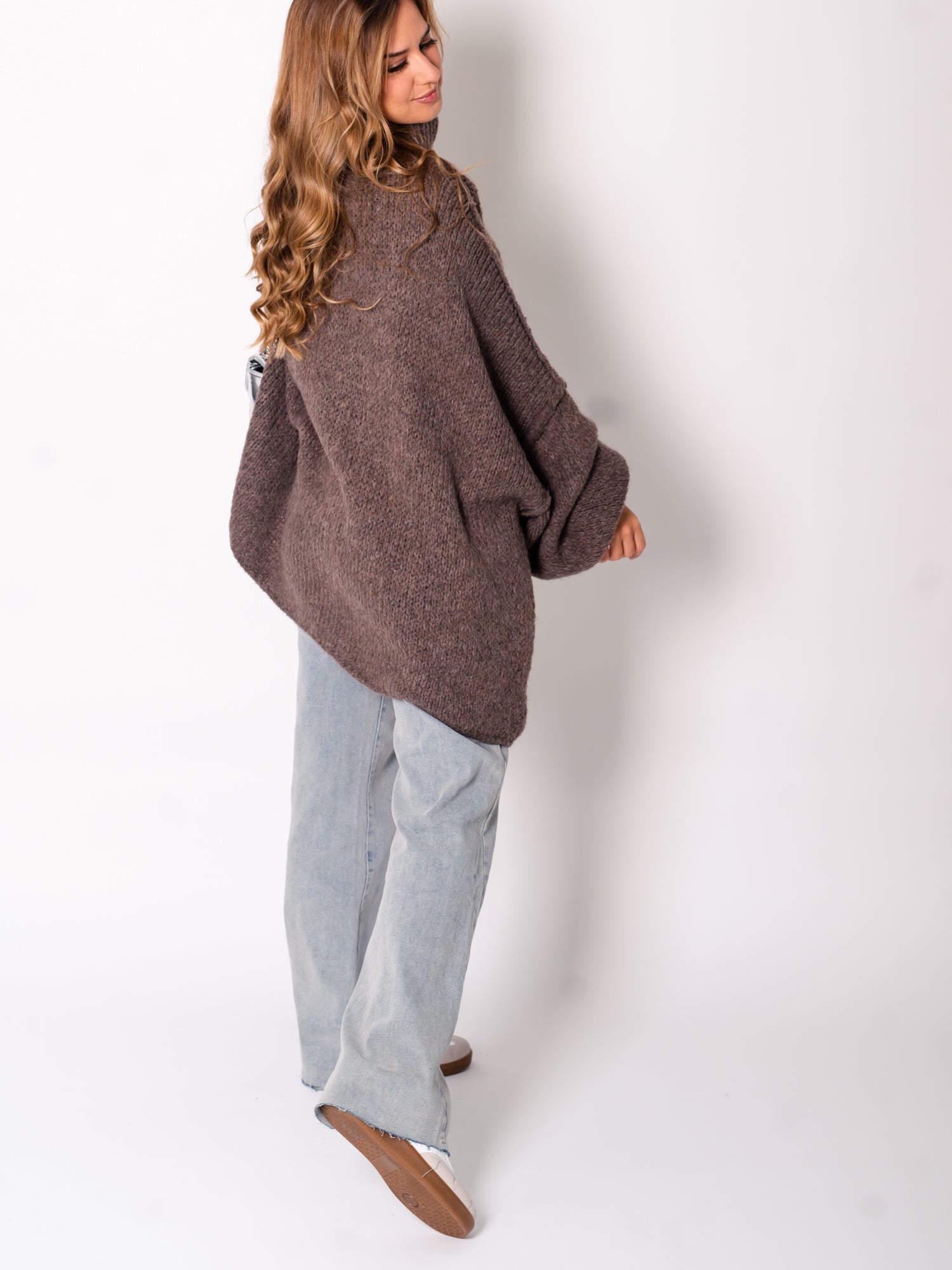 Meli Strick Pullover - Coffee