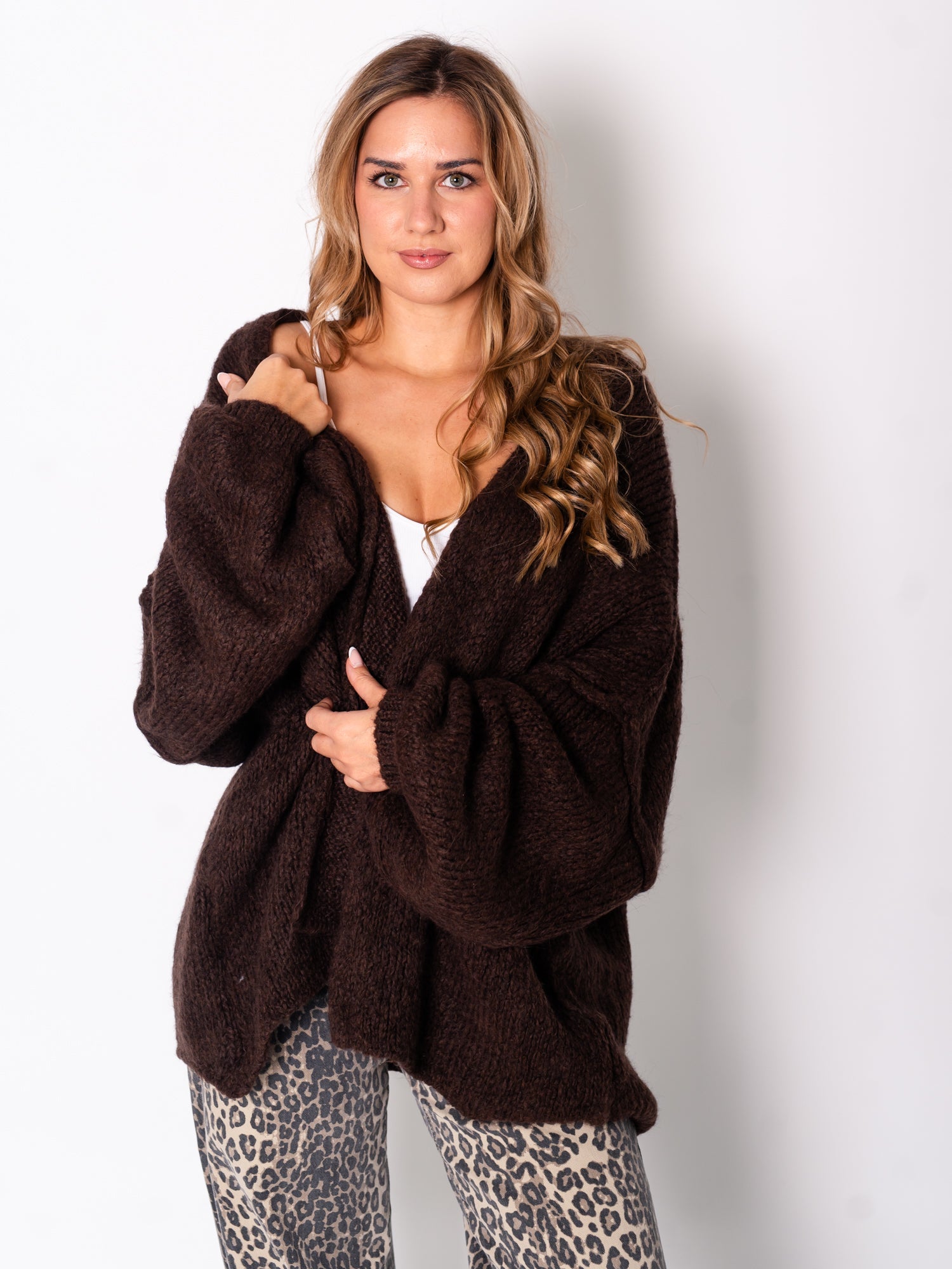 Tammy Strickjacke - Dunkelbraun