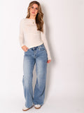 Josy Straight Leg Jeans - Graublau