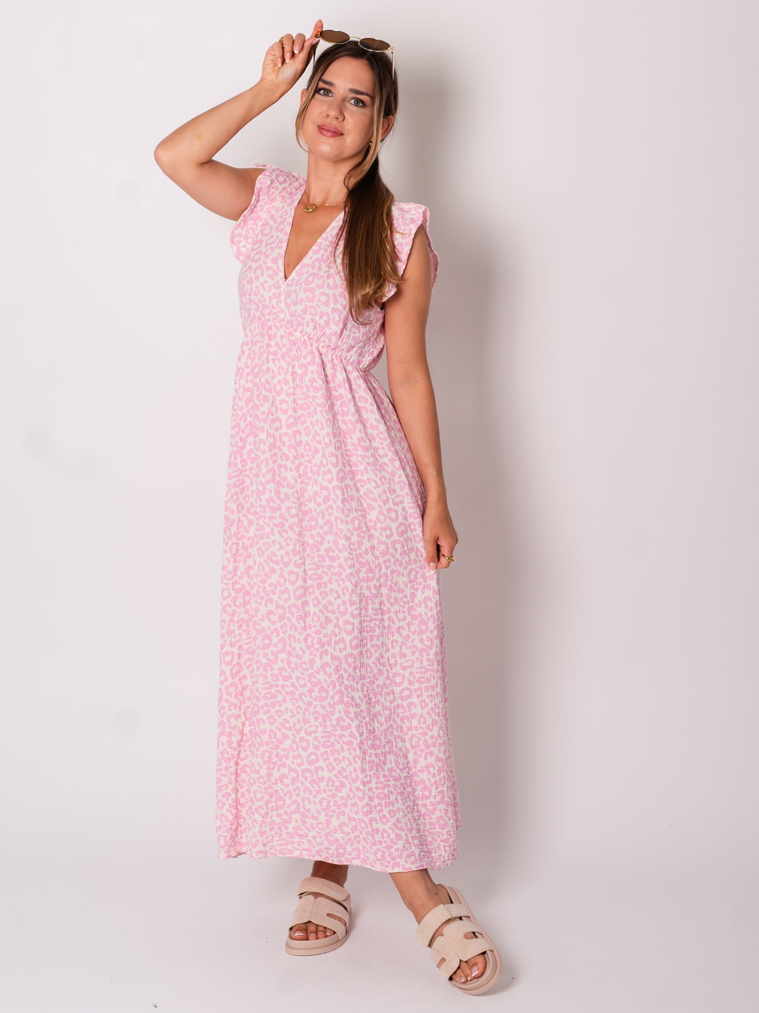 Leonora Musselin Kleid -  Leo/Rosa