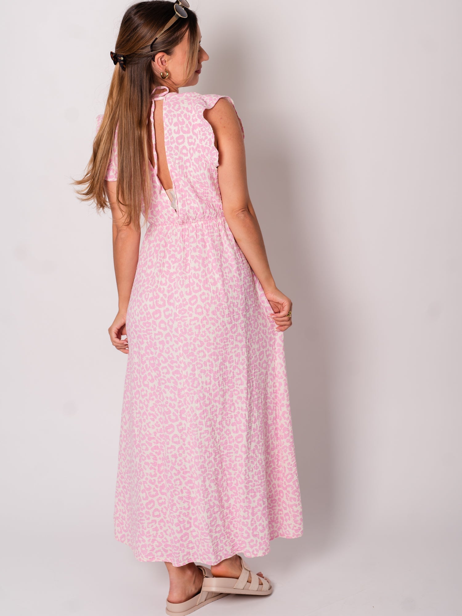 Leonora Musselin Kleid -  Leo/Rosa