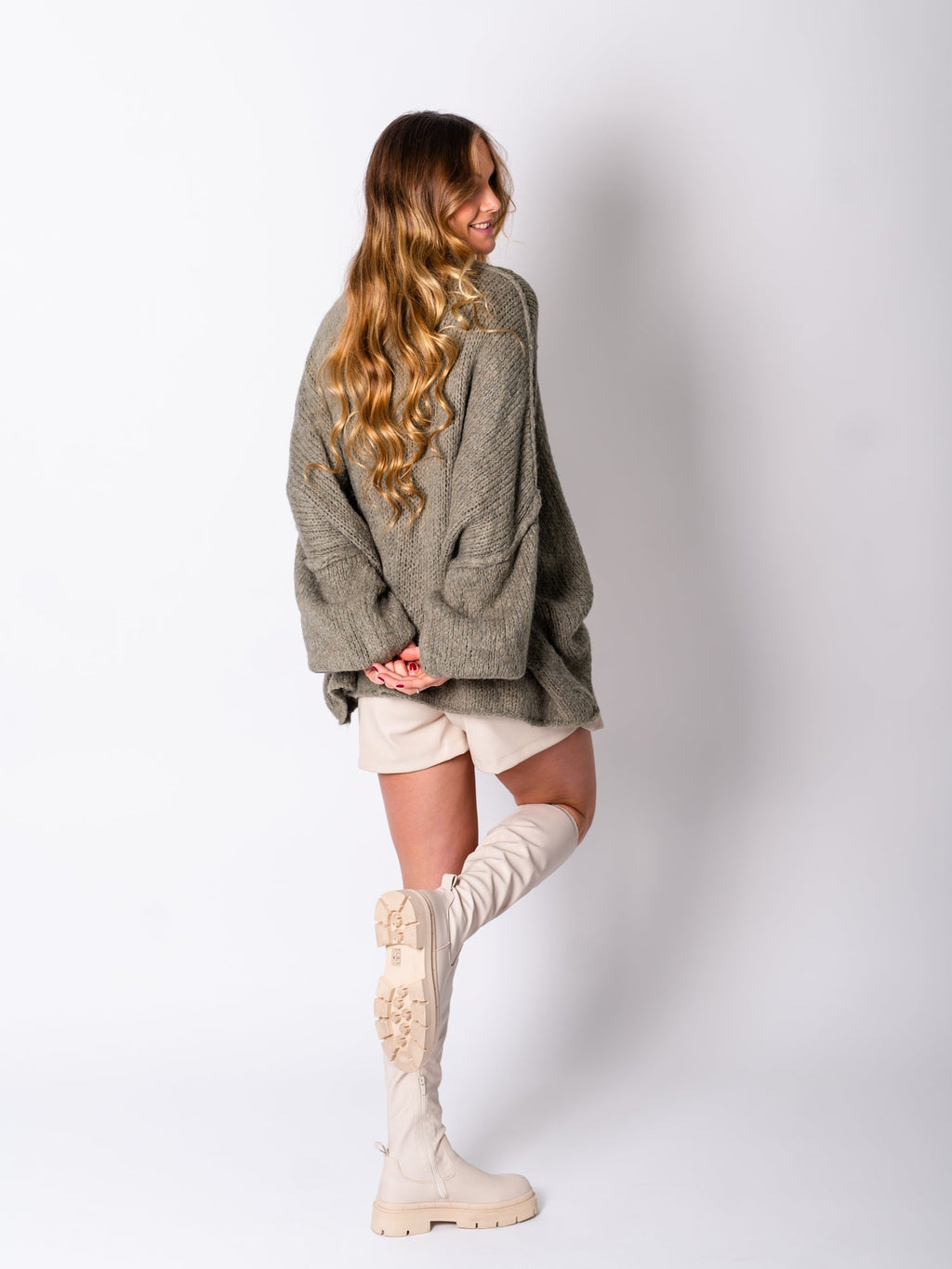Danielle Strickjacke - Khaki