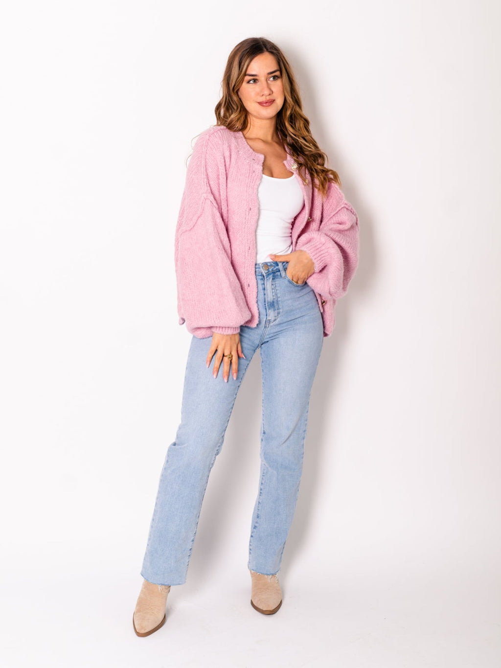 Emelie Strickjacke - Rosa