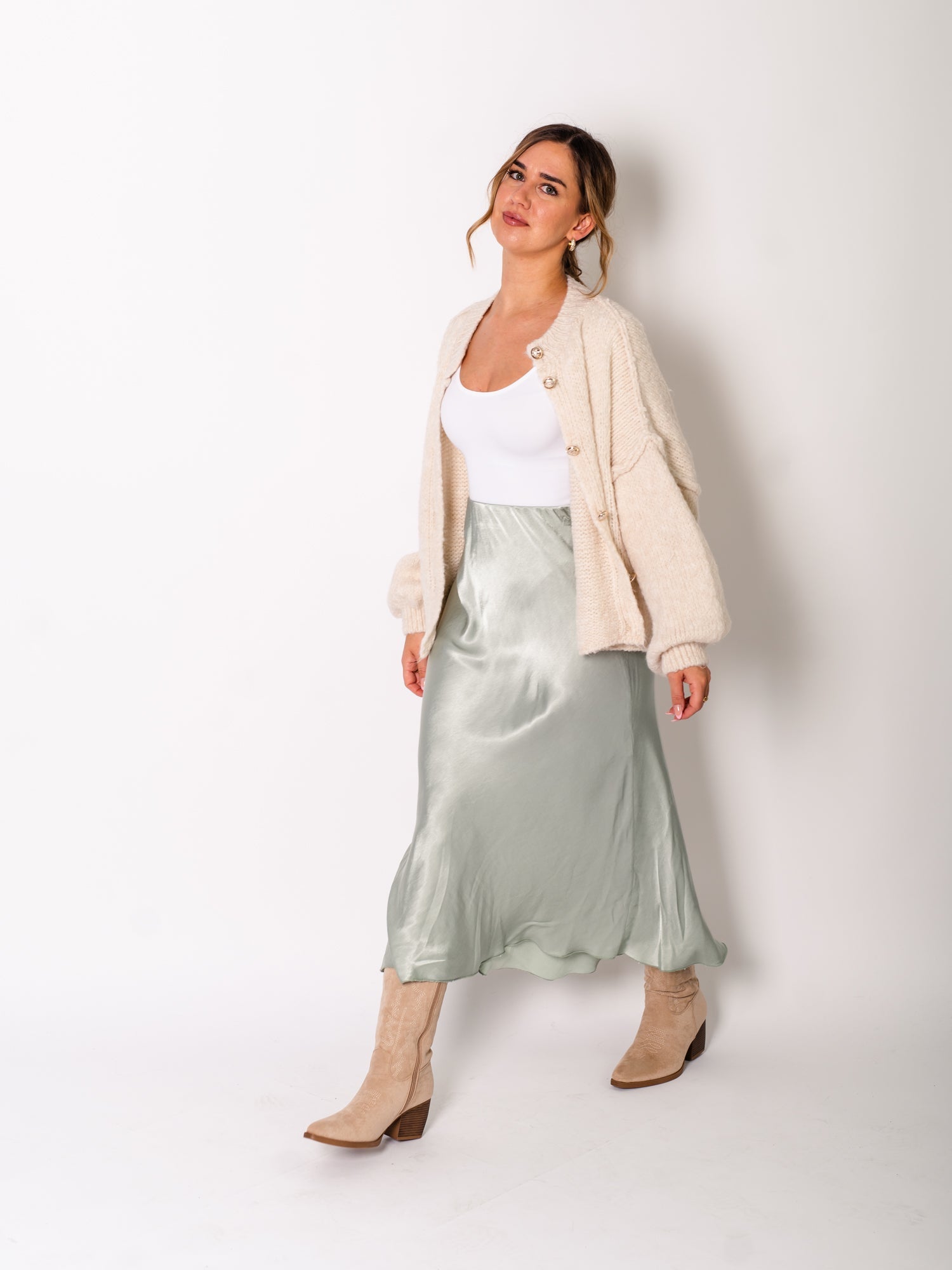 Emelie Strickjacke - Creme