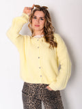 Hanni Soft Strickjacke - Zitronengelb