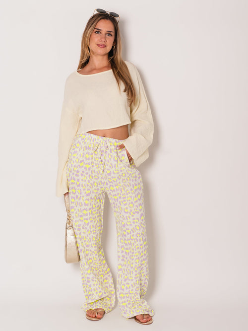 Ayla Musselin Bluse - Butteryellow