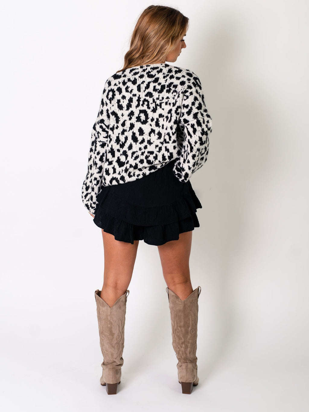 Helena Schleifen Strickjacke - Leo/Schwarz