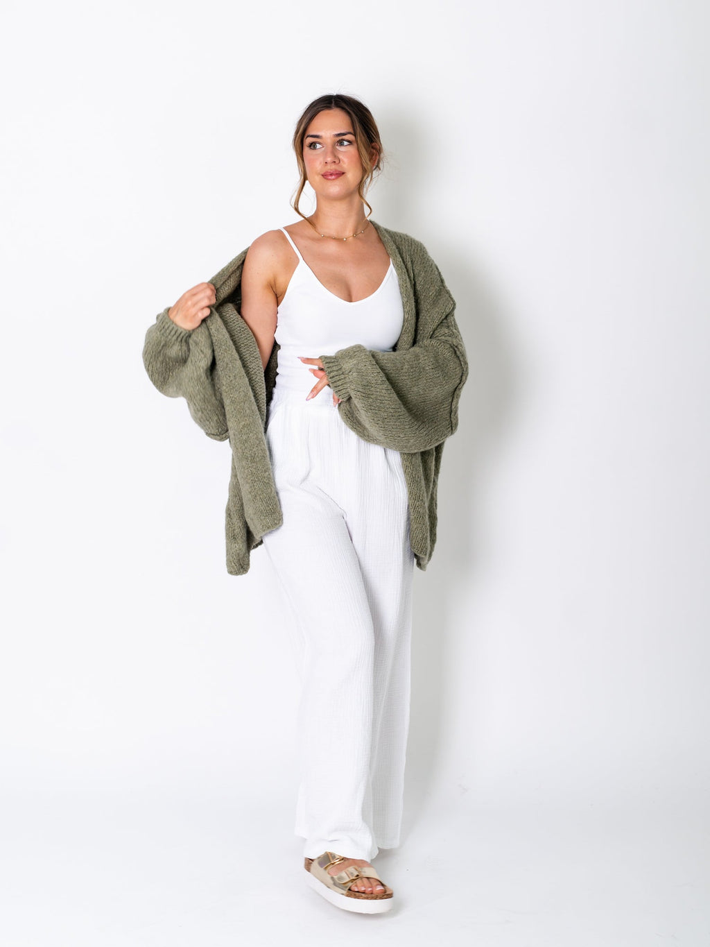 Tammy Strickjacke - Khaki