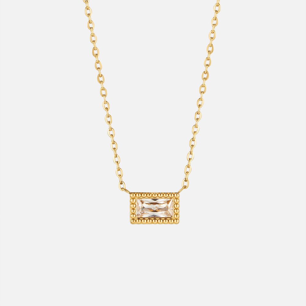 Baguette – Collar con Piedra Natal