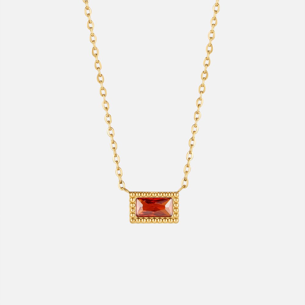Baguette – Collar con Piedra Natal